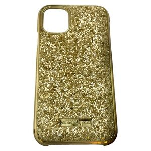 Nanette Lepore Gold Glitter Phone Case
